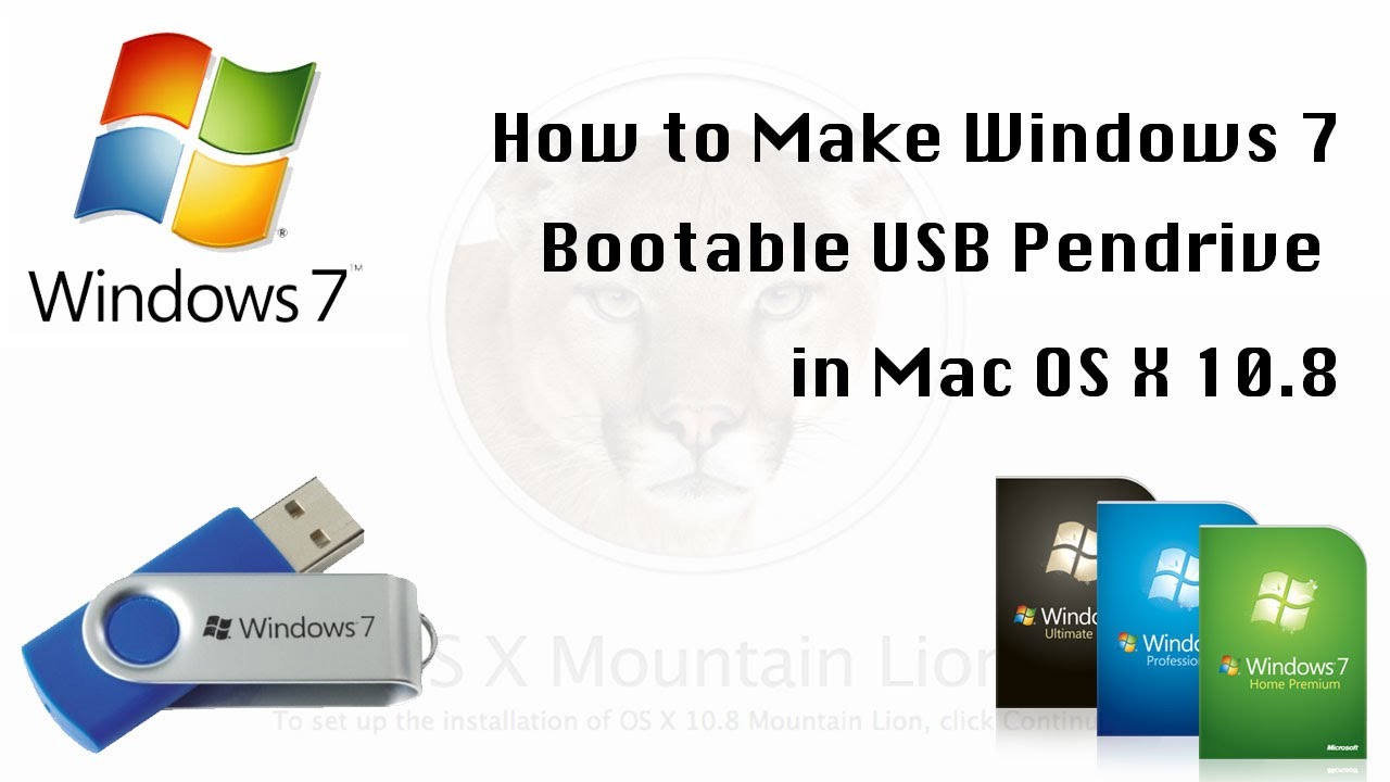 how to make a bootable usb on pc for mac